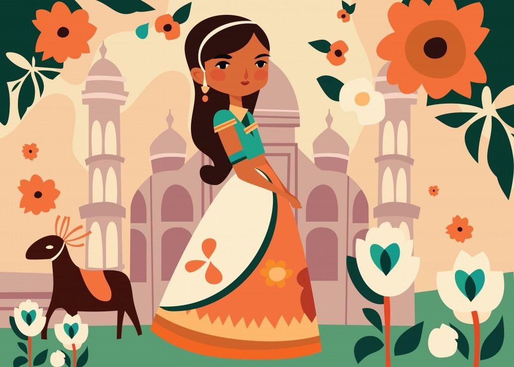 Bluebird Puzzel La Princesse Indienne - 104 stukjes