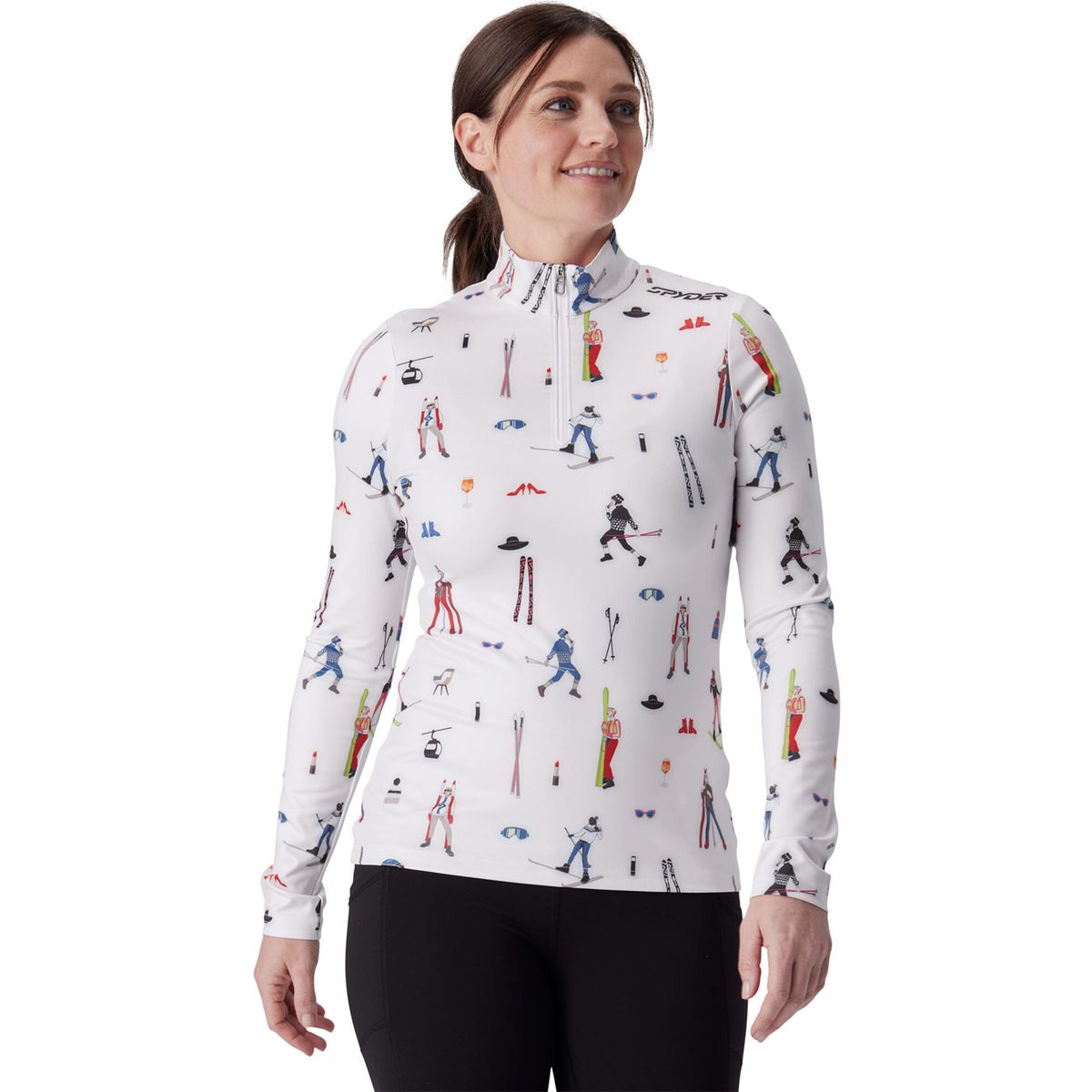 Spyder Vivid 1/2 Zip white (WHT) XS 38B013605-WHT-XS