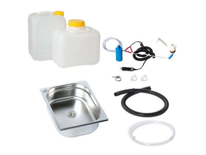 ad-ideen Waschbecken Miniküche Campingküche Bausatz Technikpaket Gartenhaus Boot Imbiss