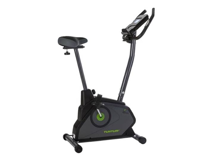Tunturi Cardio Fit E30 Ergometer Heimtrainer - Fahrradtrainer - Fitnessfahrrad -Fahrradergometer - Hometrainer mit Handpulssensoren + Tablethalterung - Magnetbremssystem und LCD-Bildschirmanzeige