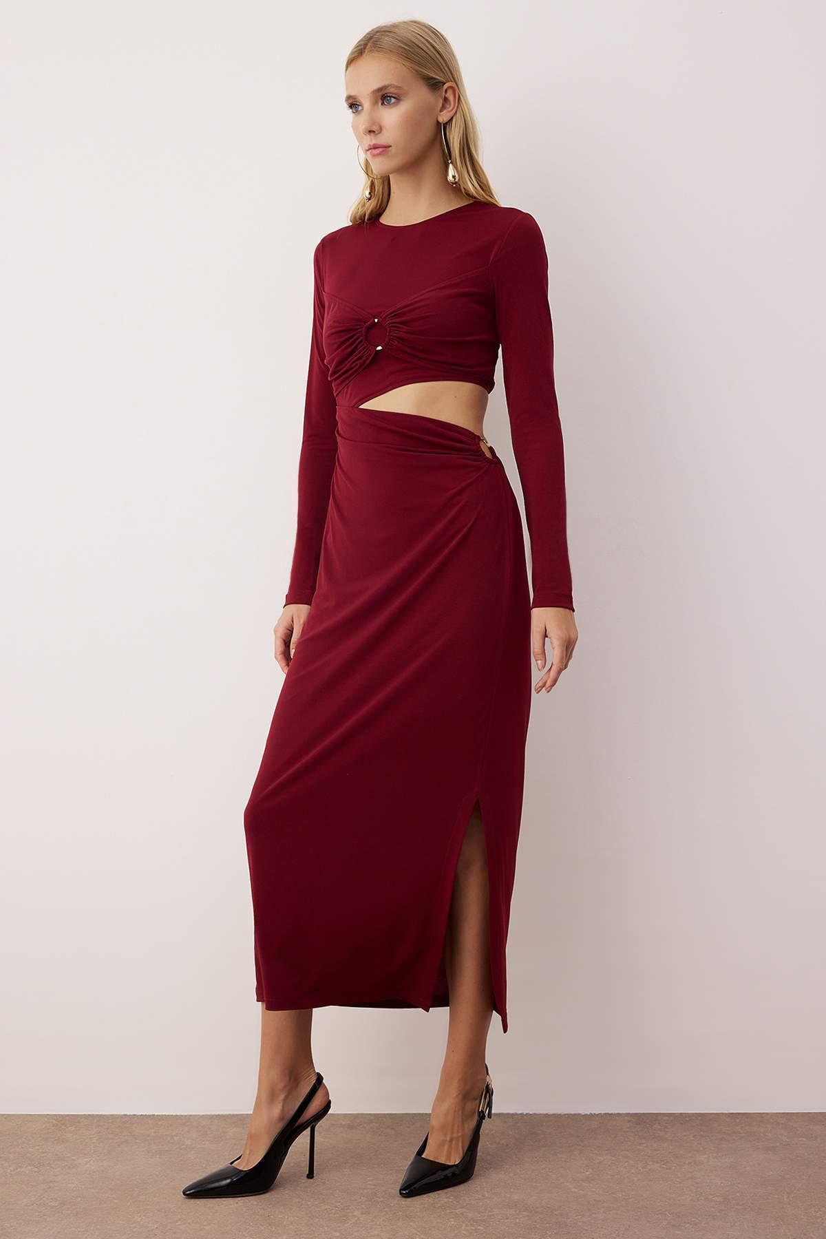 Langes, flaches Maxikleid für Damen, ideal für Abschlussfeiern/Ballabende, figurbetont