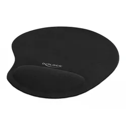 DeLOCK Ergonomisches Mauspad mit Gel Handballenauflage 230 x 202 x 24 mm - schwarz