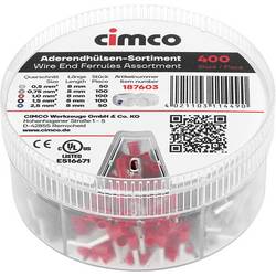 Cimco 187603 Aderendhülsen-Sortiment Teilisoliert 1 Set Dose