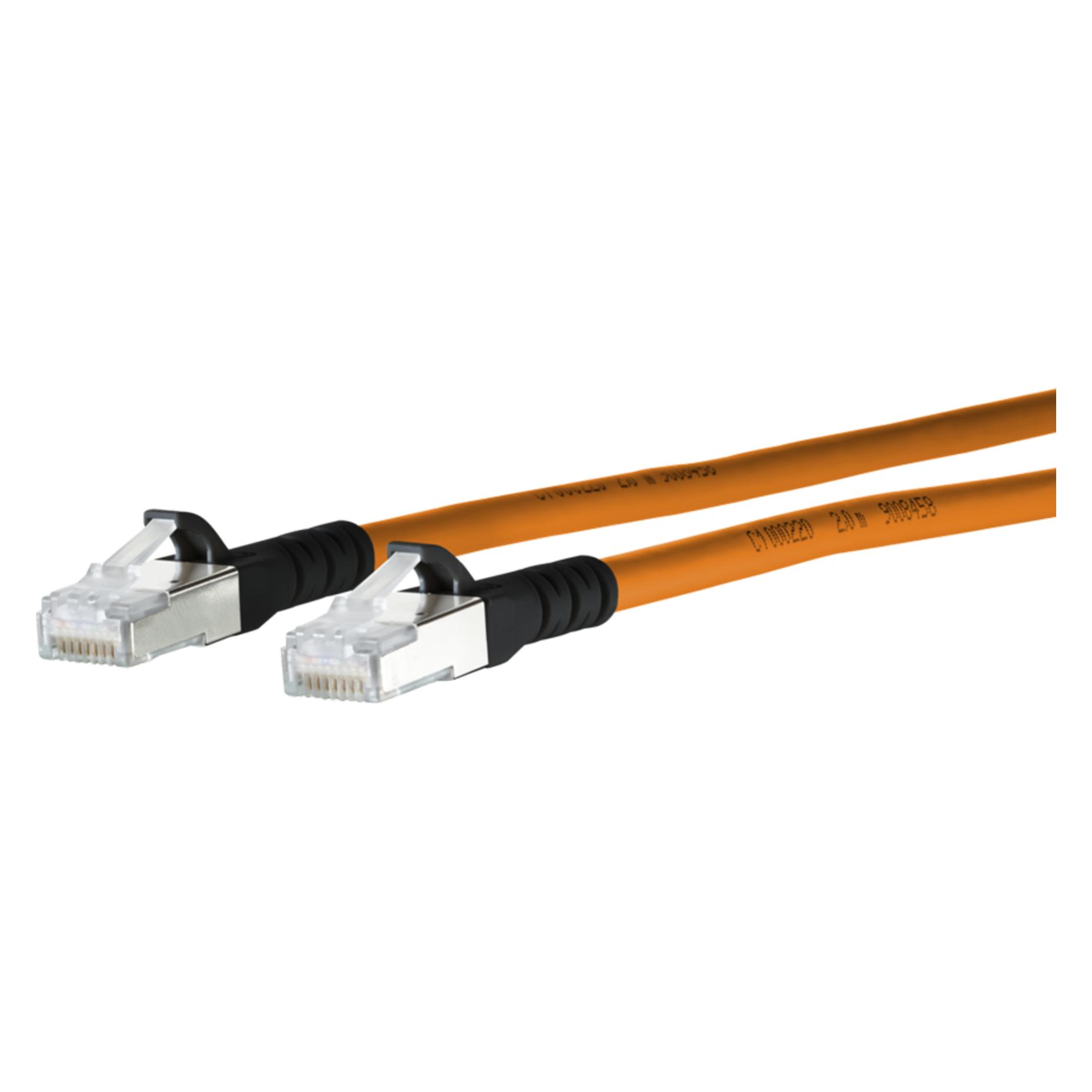 Metz Connect 130845A001-E Netzwerkkabel 10 m Cat6a SF/UTP (S-FTP) Orange (S/FTP, CAT6a, 10 m) (130845A001-E)