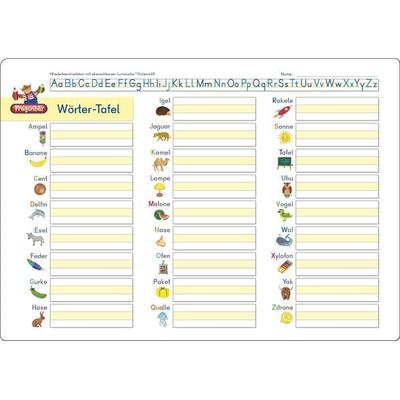 Fragenbär-Lerntafel: Wörter-Tafel, Nonbook von Vera Lohmann, Spielend Lernen Verlag, 978-3-940811-34-9