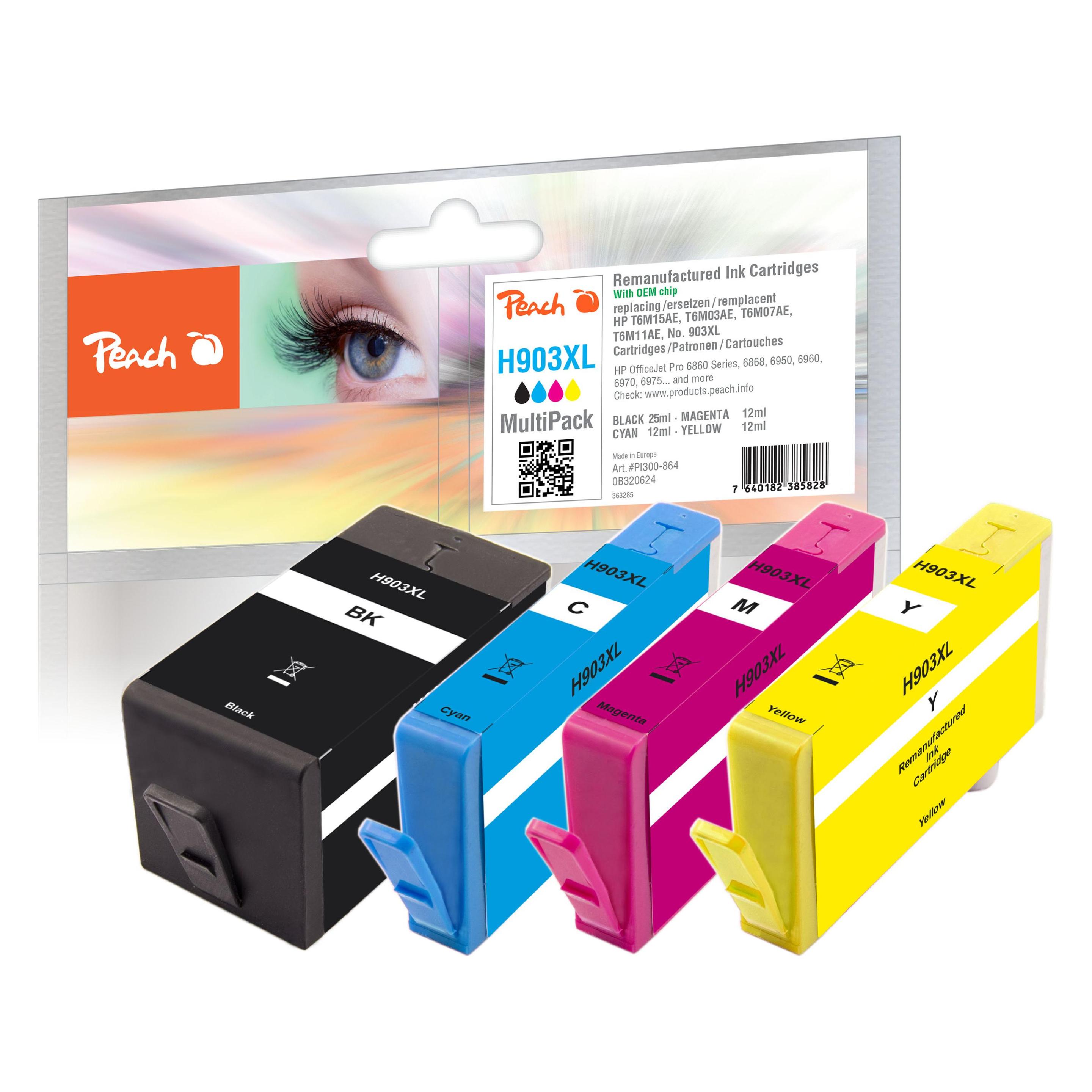 Peach Nr.903XL MultiPack REM,OEM,KOM (B, C, M, Y) (PI300-864)