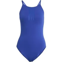 ADIDAS Damen Badeanzug 3-STREIFEN HIGH NECK 2-WAY STRAPS PEACHSOFT, Größe 44 in Blau Blau