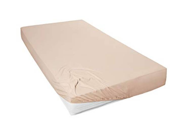 Primera Mako-Feinjersey-Spannbetttuch, düne, 140x200-160x200 cm