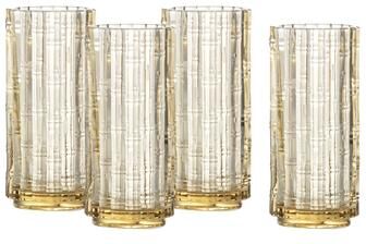 Fortessa Mahalo Stackable Glass, 11.5 Oz. Collins (Set of 4), Clear