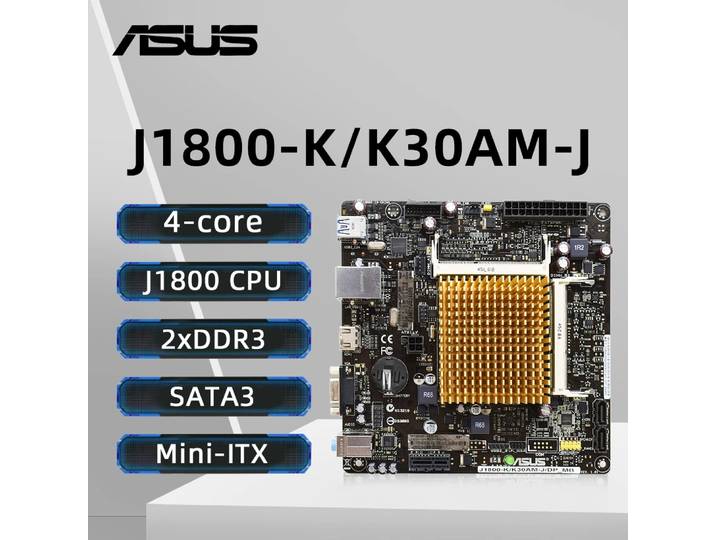 ASUS J1800-K carte mère BGA 1170 prise en charge Intel Celeron J1800 CPU double cœur DDR3L 1333MHz HDMI PCIe 2.0 Mini-ITX
