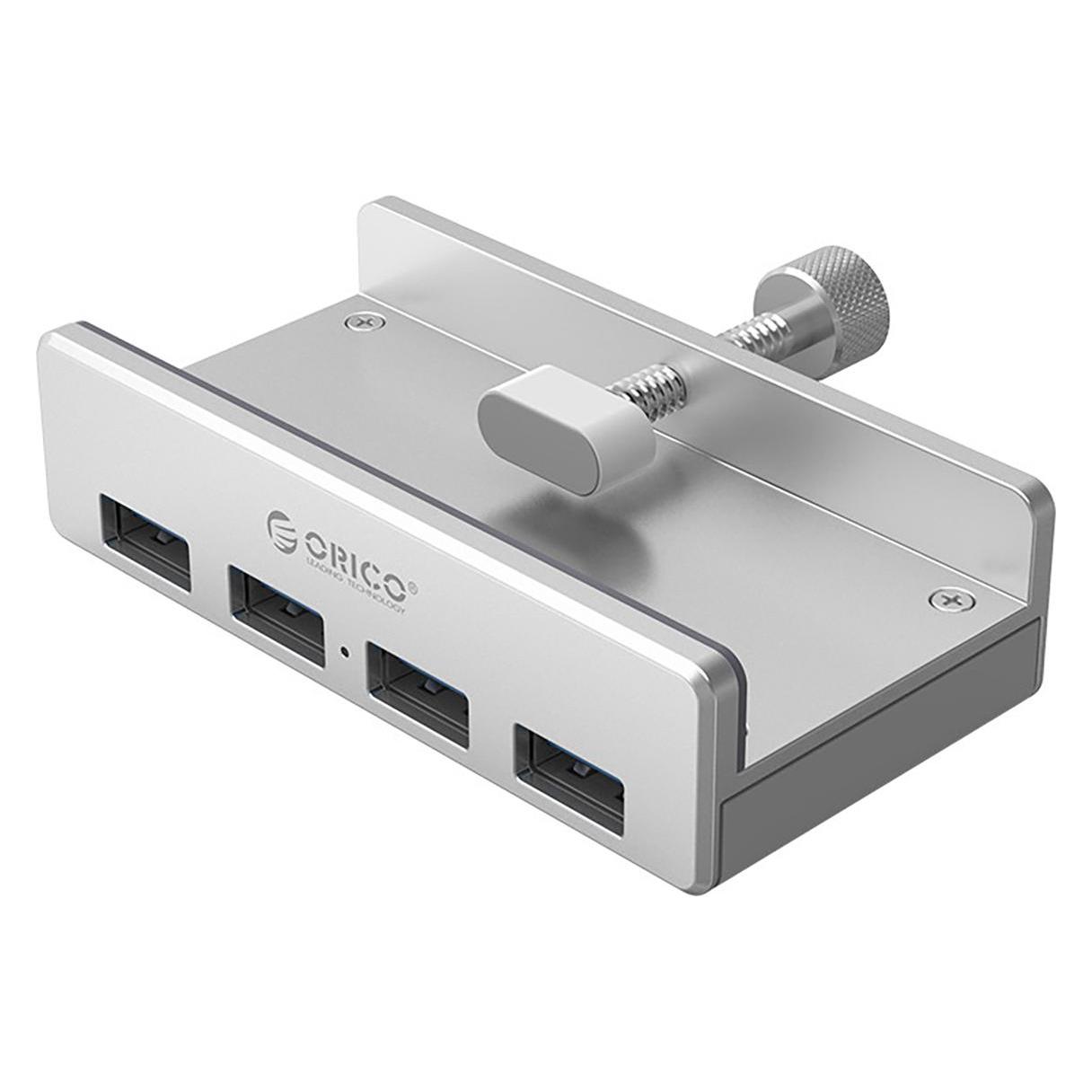 Orico Converter MH4PU Hub Clamp-Mounted 4x USB-A 3.0 - Silver (4 Ports) (6942227137982)