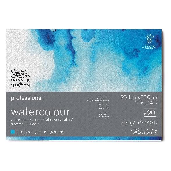 Winsor & Newton Watercolour pad proff cold press 300g 26x36cm 20p (300 g/m², 1x) (6664003)