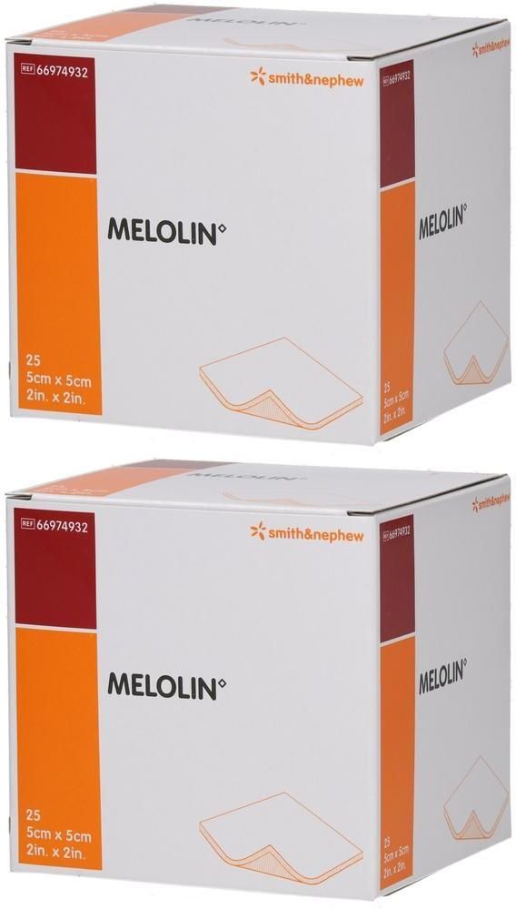 smith&nephew Melolin 5x5 cm Wundauflagen steril 2x 2x25 St Verband