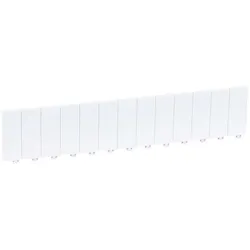 Legrand 001662 Abdeckstreifen, 13 Module, Signalweiß, Teilbar in halbe und ganze Module