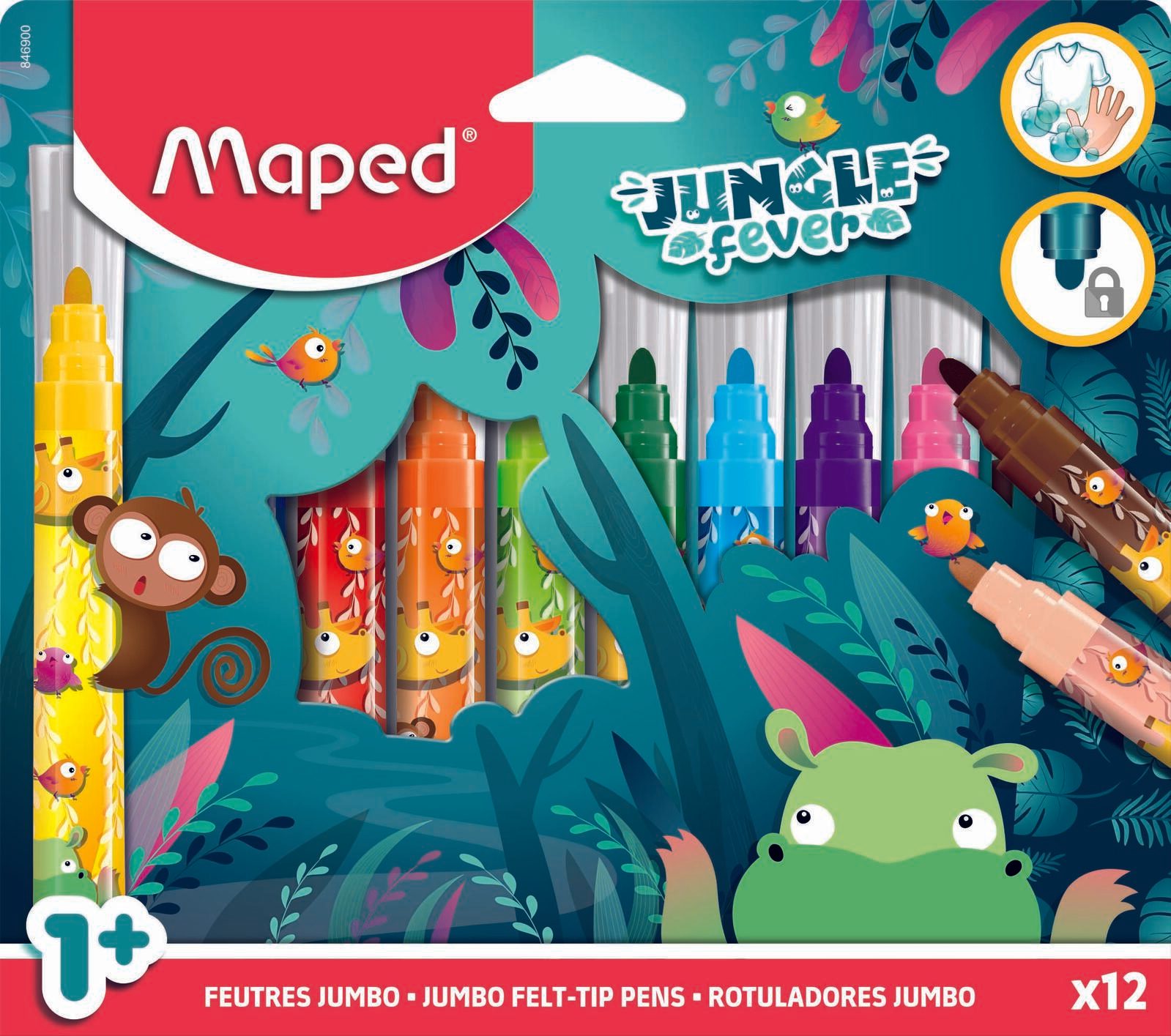 maped Filzstifte JUNGLE fever Mehrfarbig 846900