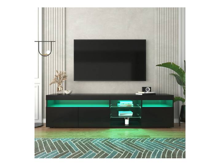 Fine Life Pro TV-Bank Lowboard / TV‑Schrank / TV‑Lowboard mit variable LED‑Beleuchtung