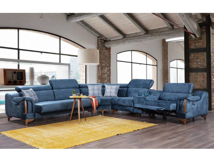 Xlmoebel Ecksofa Luxus Stoff-Ecksofa in L-Form mit modernem Design und Komfort, Ecksofa 6 Teile, Hergestellt in Europa