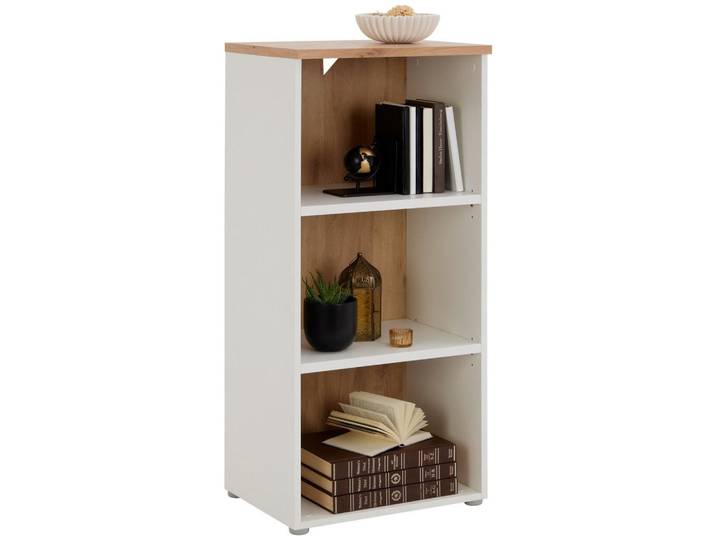 Aktenregal Kontor K4 Eiche Dekor Weiss B: 50 cm