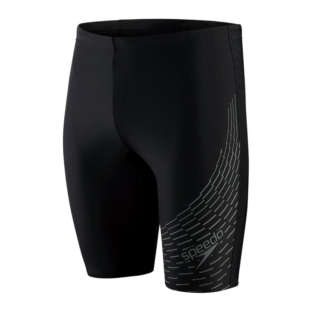 Speedo Heren Medley Logo Zwemshort (Zwart/Grijs)