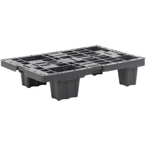 Alpha-Paletten Kunststoffpalette 3990-SC, aus HDPE, 40 x 60 cm, ineinander stapelbar, 800 kg Tragkraft, 5 Stück
