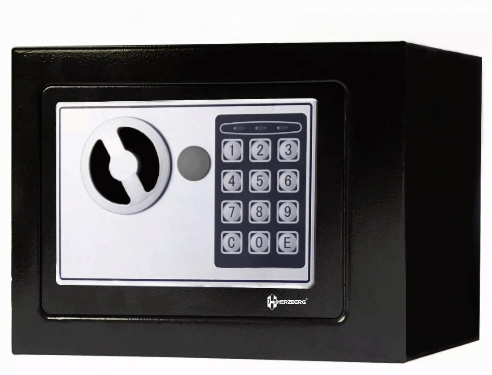 Herzberg Home & Living Hg-03848 Elektronische digitale stalen kluis B/D/H: 23 x 17 x 17 cm