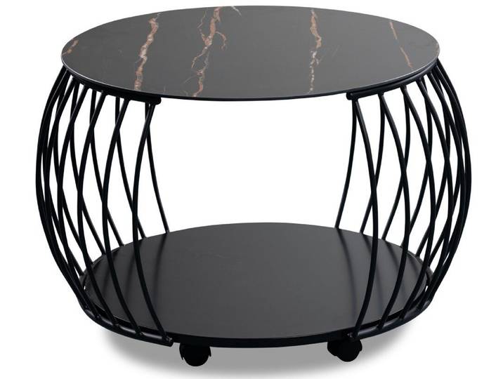 Z2 Couchtisch MACAU, schwarz, Holznachbildung