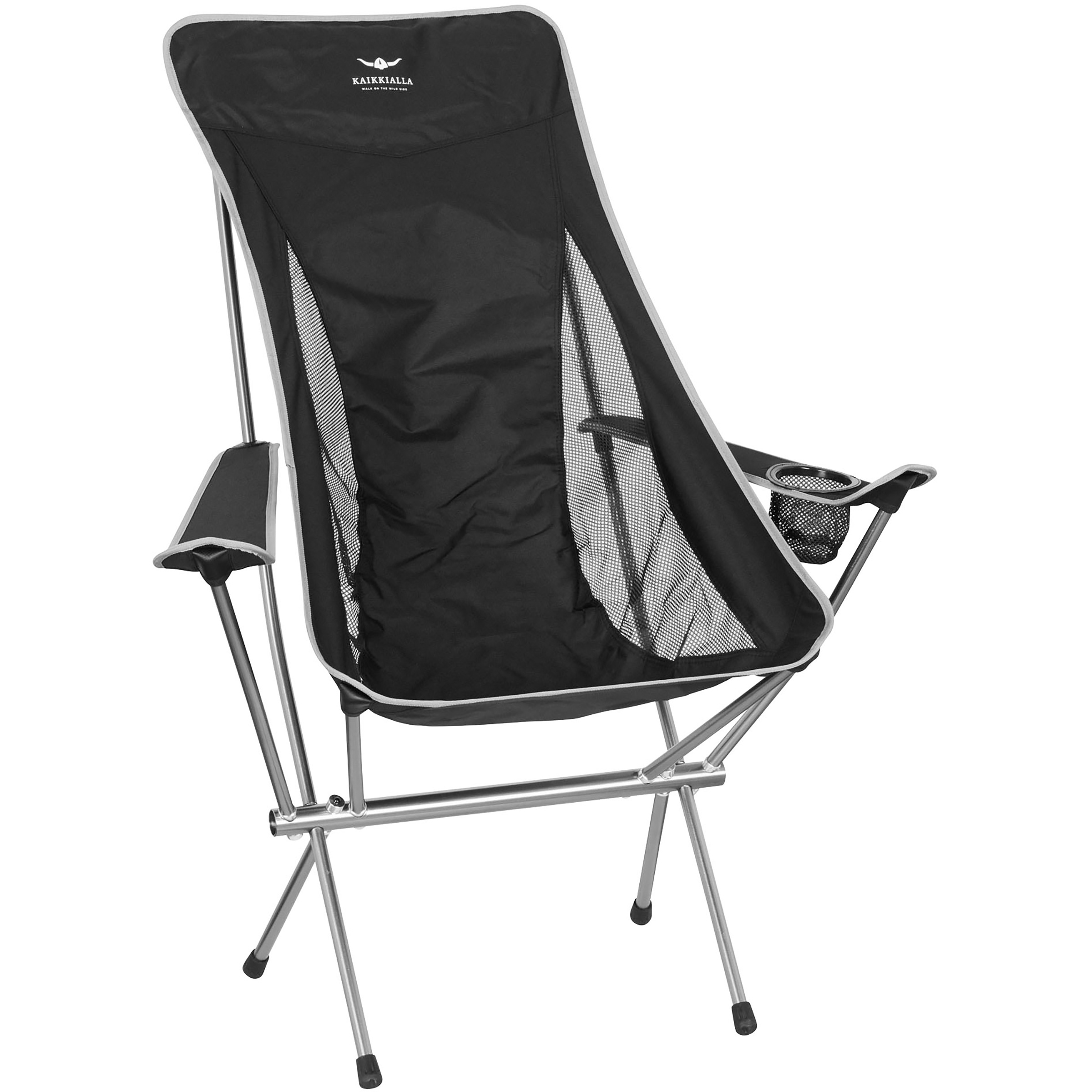 Bergzeit Basics Kaikkialla Folding Comfort Campingstuhl Campingstühle schwarz Camping