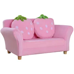 KINDERSOFA, Rosa, Holz