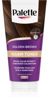 Schwarzkopf Palette Warm Toner máscara para tons quentes de cabelo castanho tom Golden Brown 150 ml. Palette Warm Toner