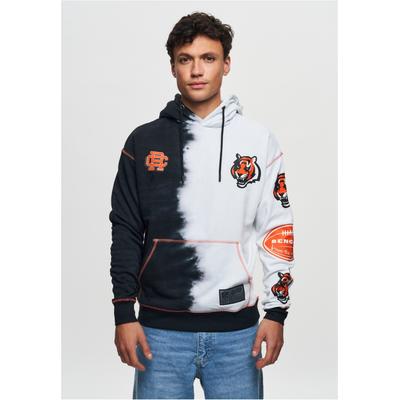 Kapuzensweatshirt RECOVERED "NFL Bengals Ink Dye Effect On", Herren, Gr. S, schwarz, 100% Baumwolle, bedruckt, normal, ohne Ausschnitt, Sweatshirts, im zeitlosen Design