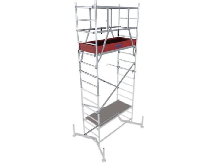 KRAUSE 710123 Gerüstaufstockung Aluminium Gerüst 1. Aufstockung Arbeitshöhe (max.): 5.00m Silber