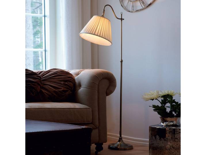 Markslöjd Stehlampe CHARLESTON, bronze / altmessing, für Wohn- / Esszimmer, Metall, Antik, Stehlampe