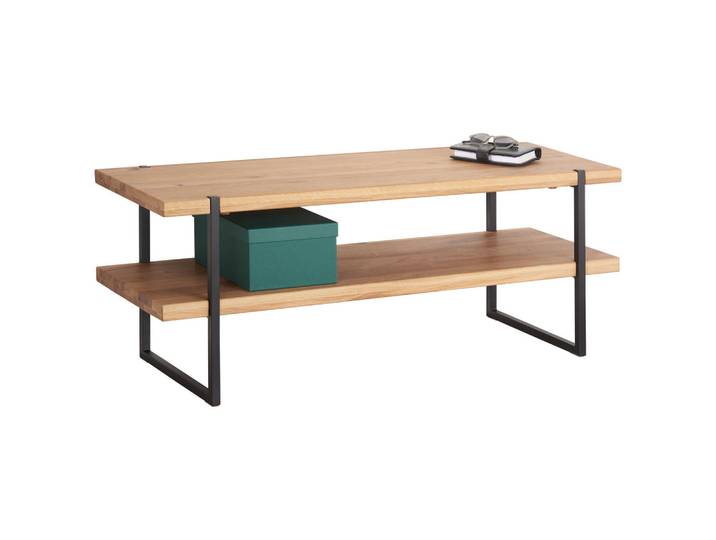 Linea Natura Garderobenbank, Eichefarben, Holz, Metall, 120x45x40 cm, Abstellfläche, Garderobe, Garderobensets & -serien, Garderoben-Serie