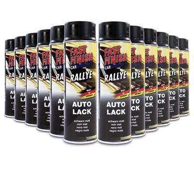 Fast Finish 12x 500ml RALLYE Autolack schwarz matt [Hersteller-Nr. 292828]
