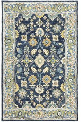 StyleHaven Style Haven Ava Hand-tufted Wool Loop-pile Traditional Bordered Area Rug
