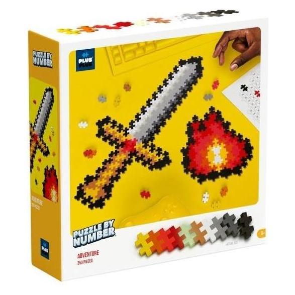 Plus-Plus Puzzle By Number Adventure 250pcs - (3910) (Plus Plus)