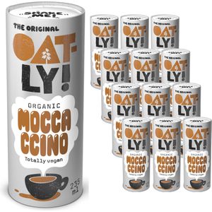 Oatly Haferdrink aus europäischem Hafer, Moccaccino, BIO, je 235 ml, 12 Stück
