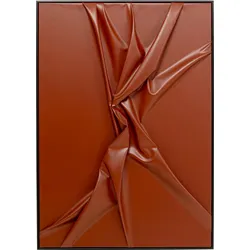 KARE DESIGN Wandbild 100 x 140 cm Crincle Knot 58447 Kunststoff Braun