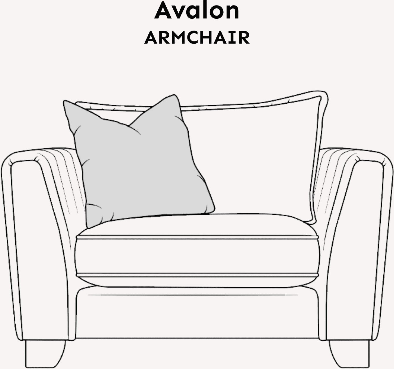 Avalon Stone Textured Velvet Sofa Range, Armchair