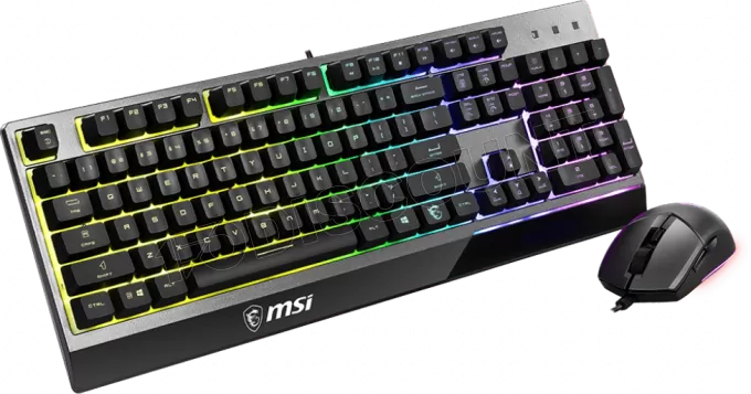 Pack Gamer 2en1 (Clavier/Souris) MSI Vigor GK30 Combo RGB (Noir)