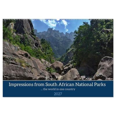 Impressions of South African National Parks (Wall Calendar 2027 DIN A2 landscape), CALVENDO 12 Month Wall Calendar
