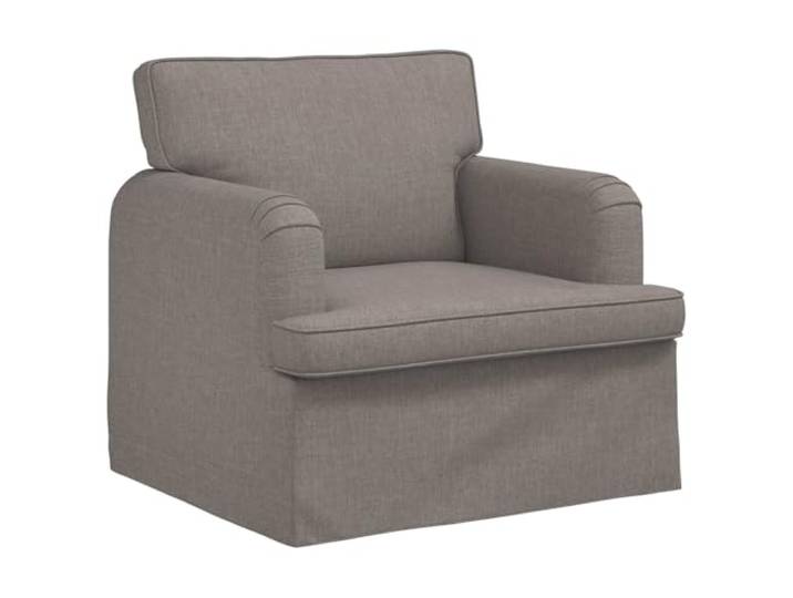 Todiikf Modulares Einzelsofa Sessel Stoff Sofasessel 84x80x85 cm Taupe Ergonomischer Polstersessel mit Metallgestell und Holzwerkstoff Armlehnen für Wohnzimmer und Schlafzimmer.