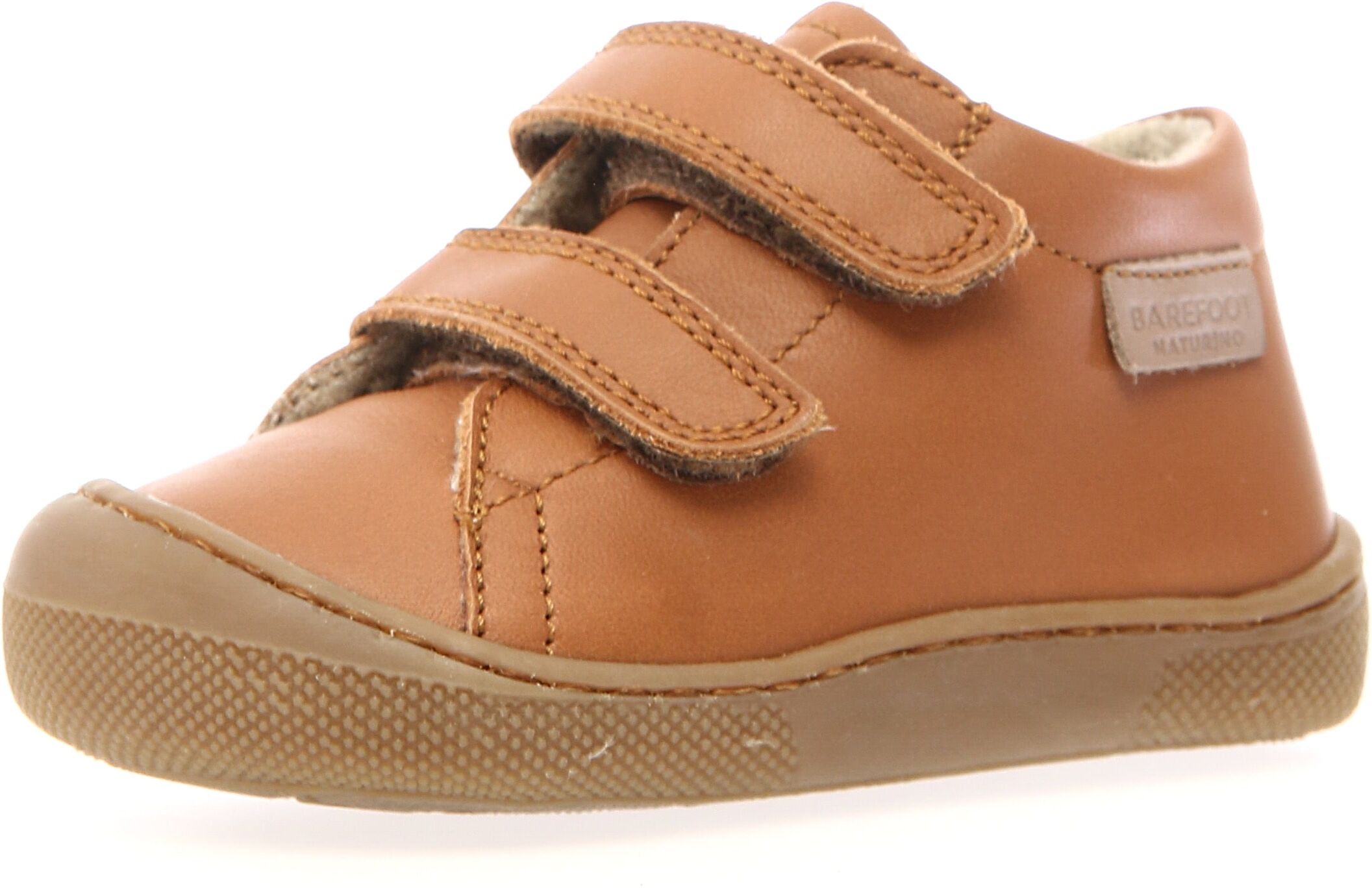 Lauflernschuh NATURINO "Amur", Jungen, Gr. 29, Warmfutter, braun, Nappaleder, Schuhe Lauflernschuh, Babyschuh, Klettschuh mit Wollfutter, Größenschablone zum Download