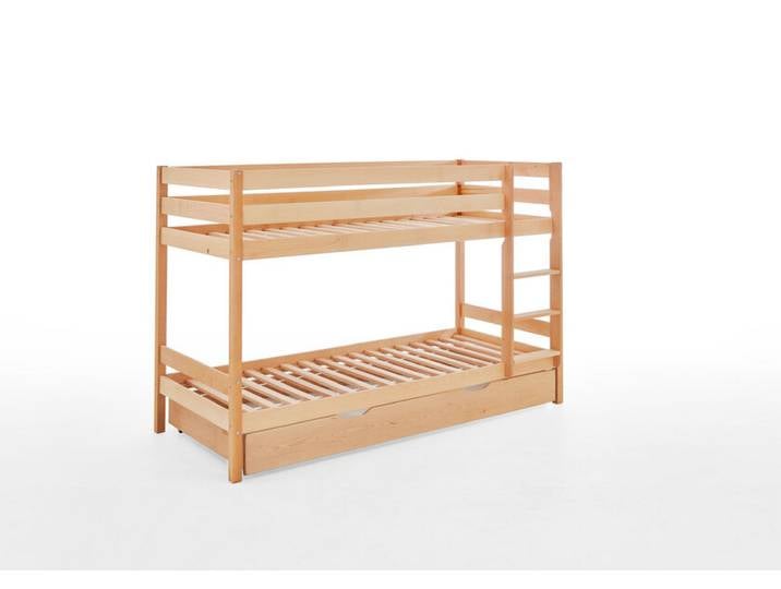 Etagenbett 90 x 200 cm Buche Massiv natur