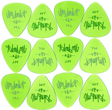 Dunlop Gels Standard Medium Light 12p Grün