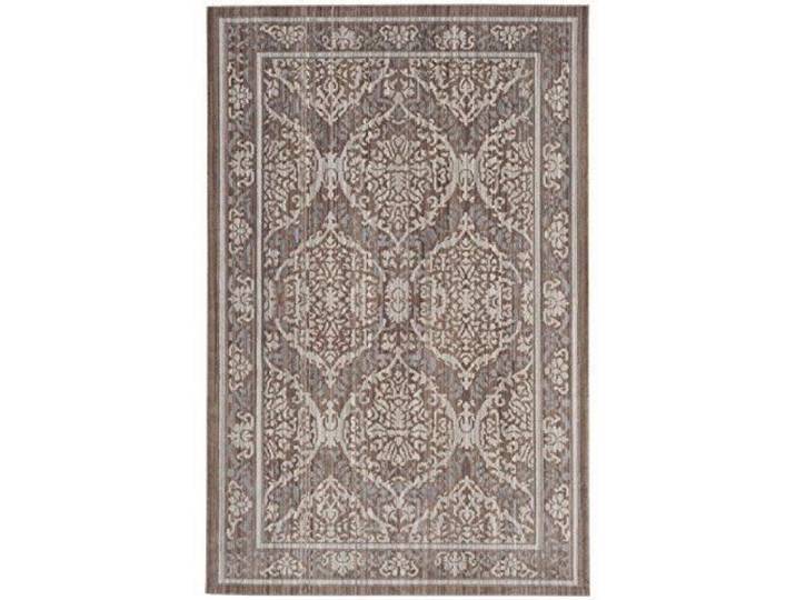 Tapis Artisanat inspiré en Polyester Gris/brun 122 x 183 cm