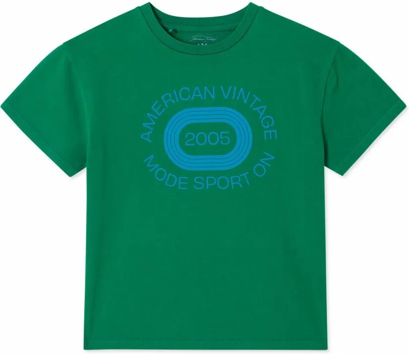American Vintage T-shirt Fizvalley Logo 2006 Vert 3/4 ans