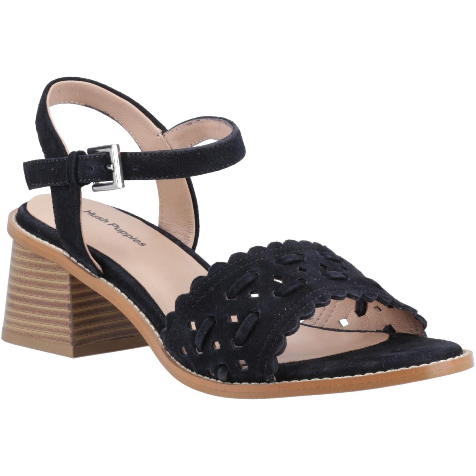Hush Puppies Lacie Suede Damessandalen Zwart
