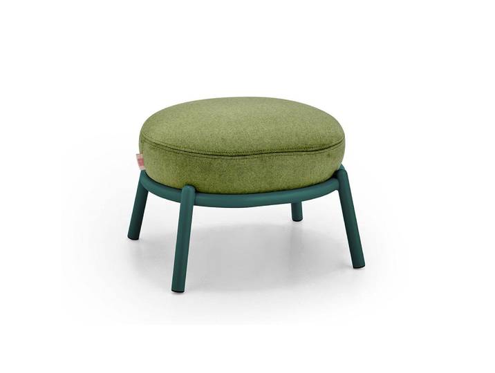 MEME DESIGN pouf DROP (Cat. B - Couleur au choix - Tissu et métal RAL)
