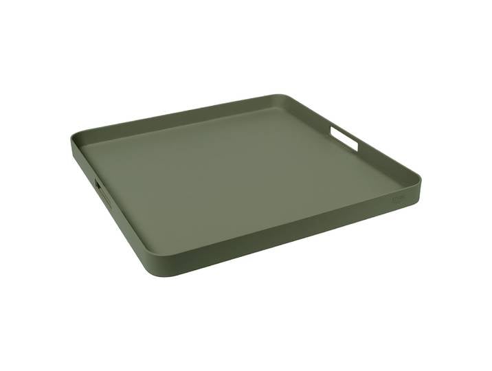 Stern Tablett 60x60x5 cm Aluminium oliv